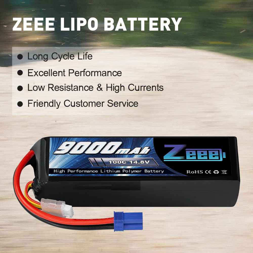 2 шт zeee 148 v lipo батарея 4s 100c 9000mah батарея ec5 р