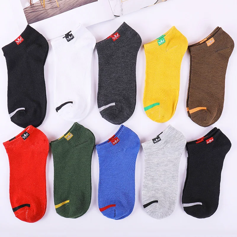 

free shipping 5 pairs Spring and summer new men socks trend Korean boat socks sweat-absorbent breathable men's socks