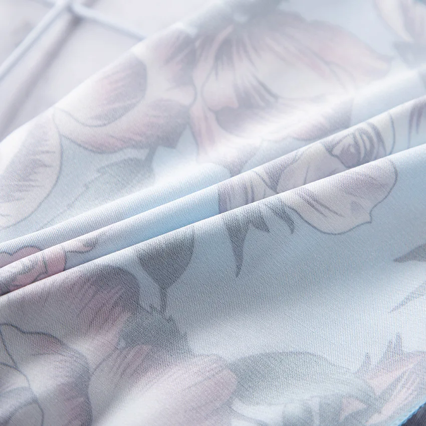 Fashion Rose Print Suspender Pajamas Set Satin Sexy Pyjamas Women Sleepwear Summer Sleeveless V-neck Top Shorts For Sleep