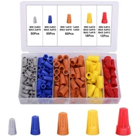 180pcs practical electrical wire connection screw twist connector cap wspring insert assortment kit nut spring cap terminal