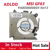 new original laptop cpu cooling fan for msi gf63 ms 16r1 ms 16r2 fan cooler radiator pabd08008sh n413 dc 5v 1 0a
