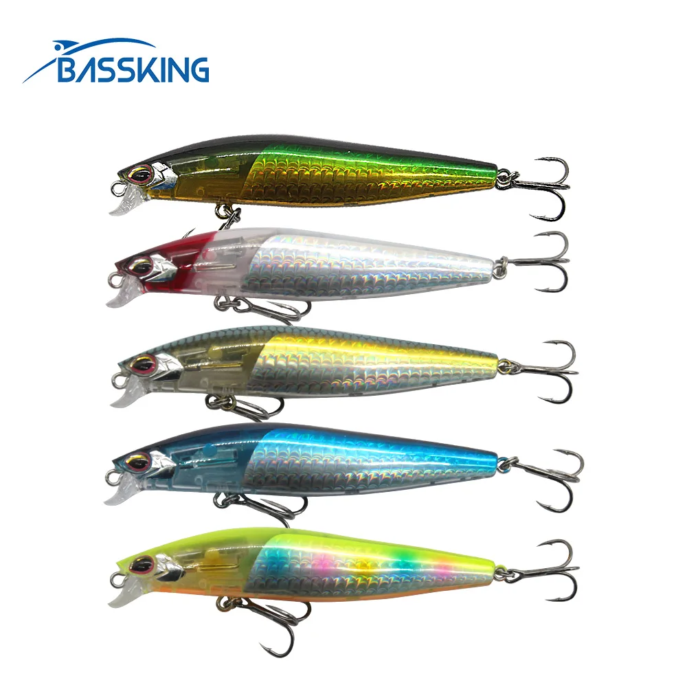 

BASSKING Sinking Minnow Bait 10cm 14g Hard Fishing Lure Isca Artificial Para Pesca Leurre Peche Treble Hooks Fishing Wobbler