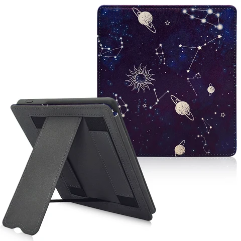 Чехол-подставка Kindle Oasis для нового Kindle Oasis (10-го/9-го поколения, 2019 / 2017) с двумя ремешками для рук/Автоматический Режим сна и пробуждения