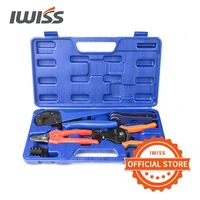 IWISS Solar Crimping Tool Kit with Wire Cable Cutter,Stripper,MC3 Crimper  Connectors Assembly Tool Solar PV Panel set