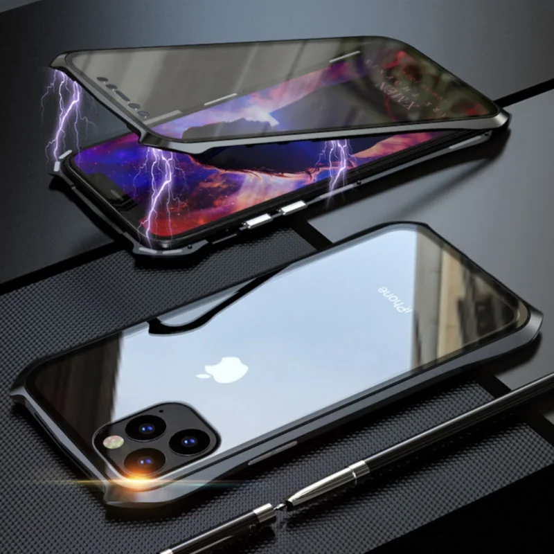 Передняя Задняя крышка мобильного телефона для IPhone 11 Pro Max Магнитный