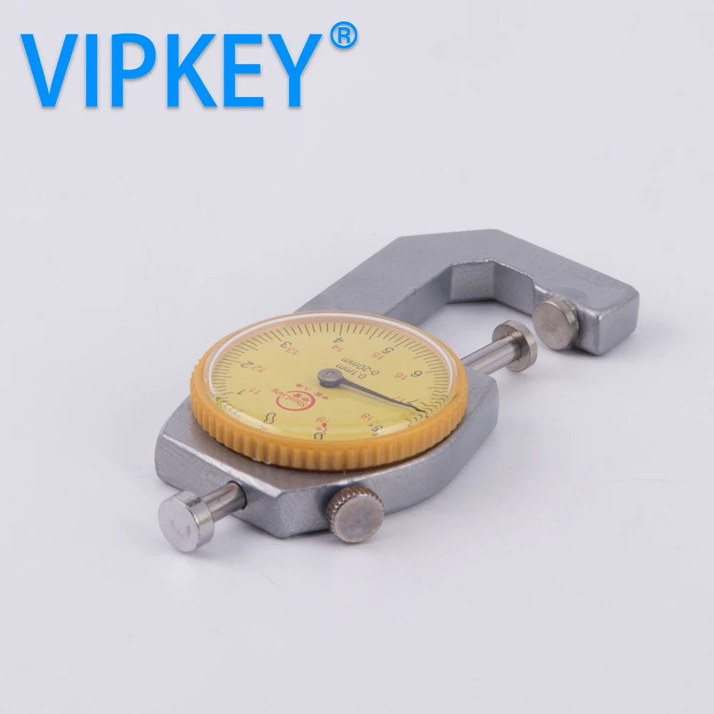 Высокое качество абсолютно новый 0 20 мм 1 точный Круглый Циферблат Толщиномер