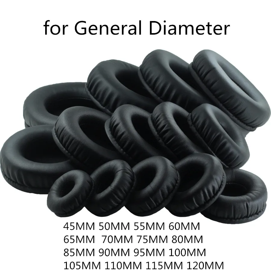 

Protein Leather Ear Pads 70MM 105MM Soft Memory Foam FOR AKG K518DJ K518LE K81 NC6 FOR Sennheiser And Razer for sony Headphones