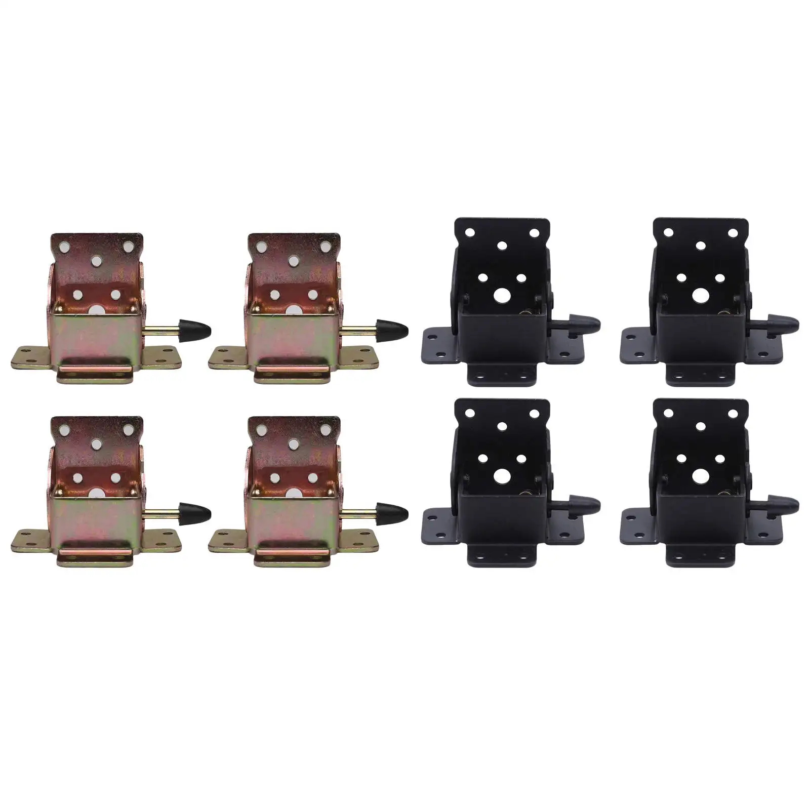 

4Pcs Lockable Foldable Support Bracket Foldable Hinge Connection 75x60x56mm Support Bracket DIY Set Self Lock for Furniture Bed