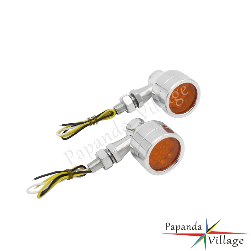 Motorbikes LED Amber Turn Signals Indicator Signal Lights Blinker for Harley Chopper Sportster Dyna Softail |