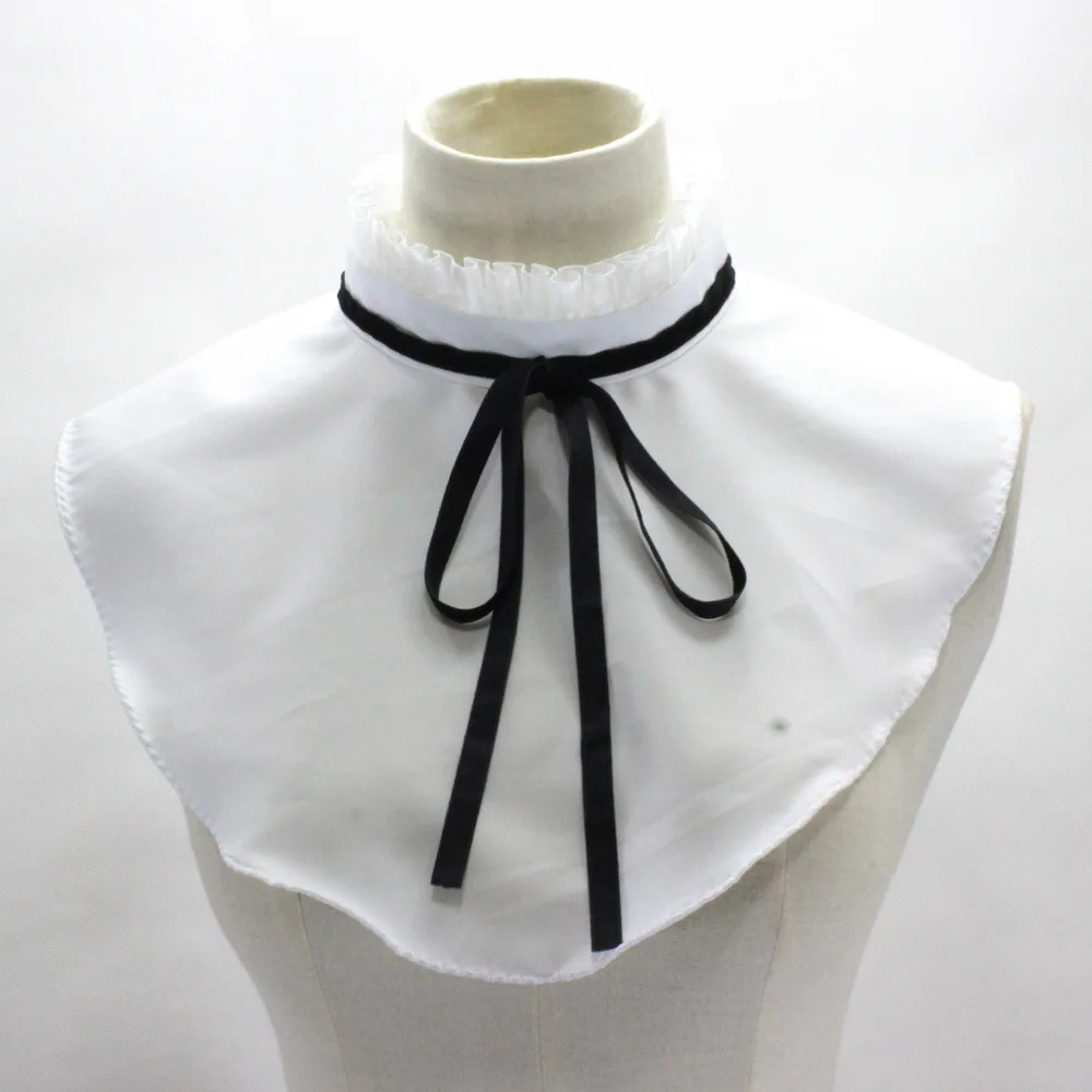 

Linbaiway Vintage White Fake Collars for Womens Half-Shirt Sweater Decorative Detachable Collar Necklace Bowknots False Collar