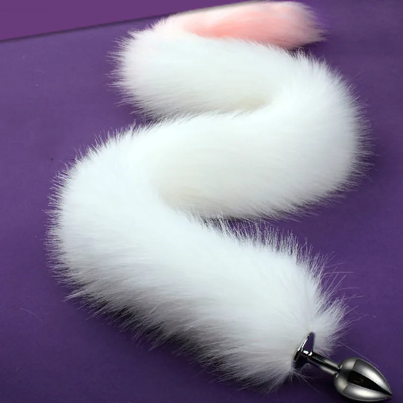 78cm Super Long Fox Tail Anal Plug Metal Fake Furry Butt BDSM Flirt Anus Cosplay Role Adult Games Sex Toys For Women | Красота и
