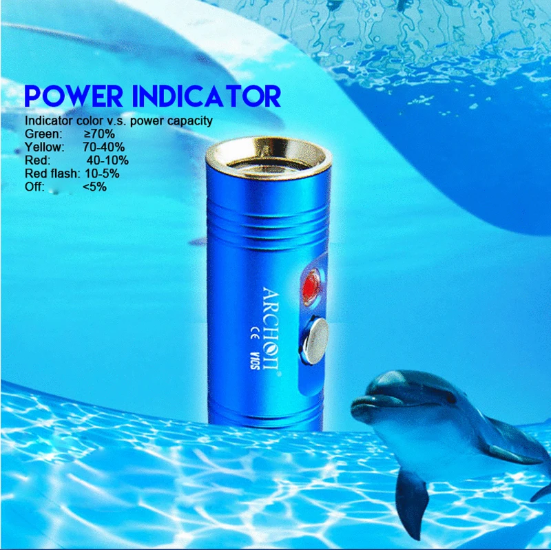 Archon V10s светодиодный фонарик Дайвинг налобный фонарь фара для дайвинга ночное