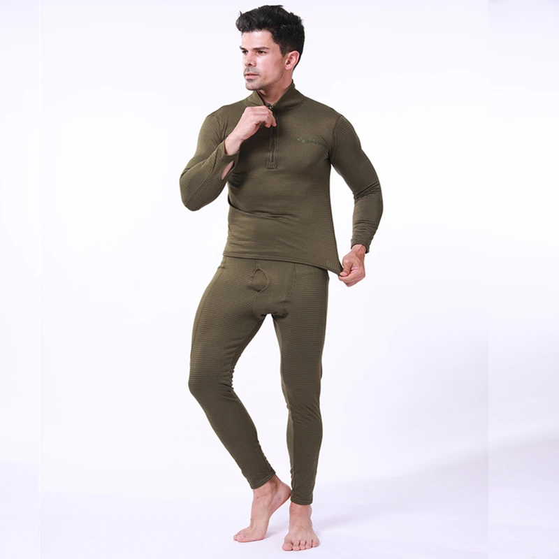 

2021 Top Quality Winter Thermal Underwear Sets Men Quick Dry Stretch Thermo Underwear Male Warm Long Johns Fitness