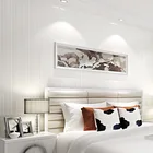 3D современные минималистские атмосферные полосатые обои, однотонные, нетканые, толстые, для спальни, гостиной, украшения для отеля, обои