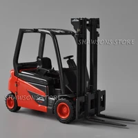 125 diecast metal linde battery counterbalanced forklift truck model toys replica miniature collection
