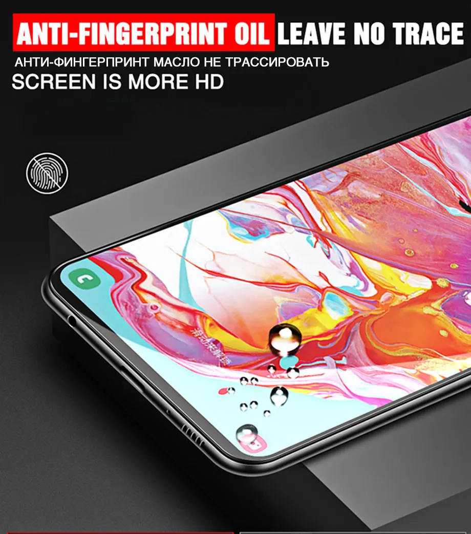 3Pcs Protective Glass For Samsung Galaxy A50 A30 A20 Screen Protector For Samsung M10 M20 M30 A40 A70 A80 A90 A10 Tempered Glass