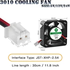 Детали для 3D-принтера, 3010 вентилятор 30 мм 30x30x10 мм 12 В 5 в 24 в 2 контакта, маленький вентилятор охлаждения постоянного тока, DIY Reprap для j-head hotend
