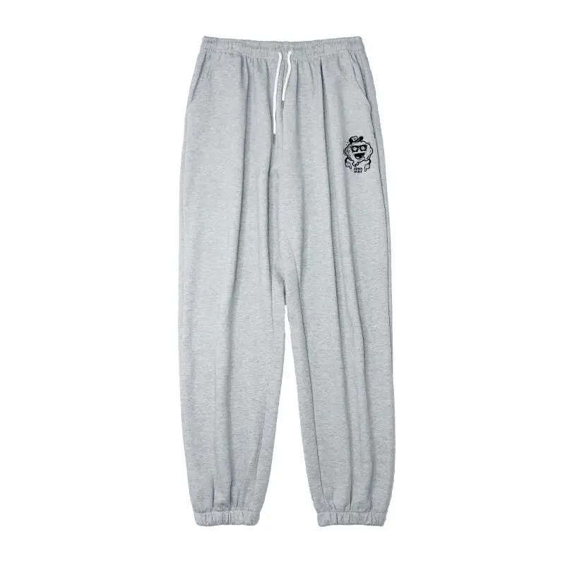 

MINGLIUSILI Hip Hop Sweatpants Women Summer Letter Print Street Dance Joggers Women Streetwear Gray Korean Fashion Pants