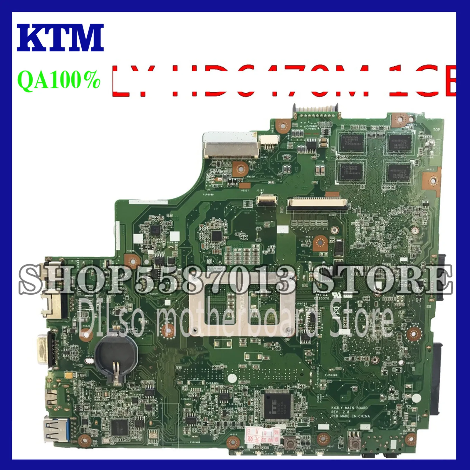 

K50IJ K43LY Laptop Motherboard For ASUS K43L X84HR K84HR HD6470M 1GB Mainboard K43LY Motherboard Laptop Motherboard