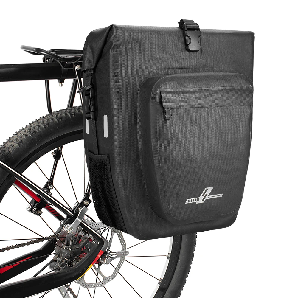 30L Waterproof Bike Rear Rack Bag Bicycle Pannier Bag Shoulder Bag Cycling Touring Grocery Bike Trunk Bag Bicycle Accessories