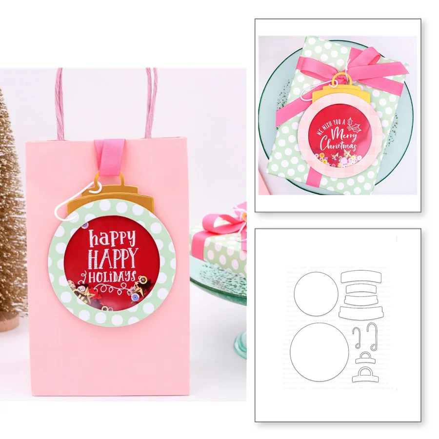 Рождественский снежный глобус металлические режущие штампы DIY Фотоальбом