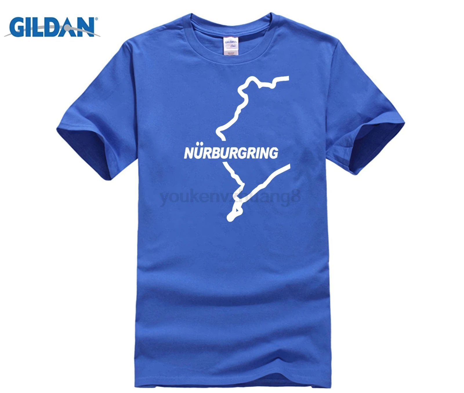 Горячие предложения модная 3d Футболка Горячая 2020 Nurburgring машина трек Европейский