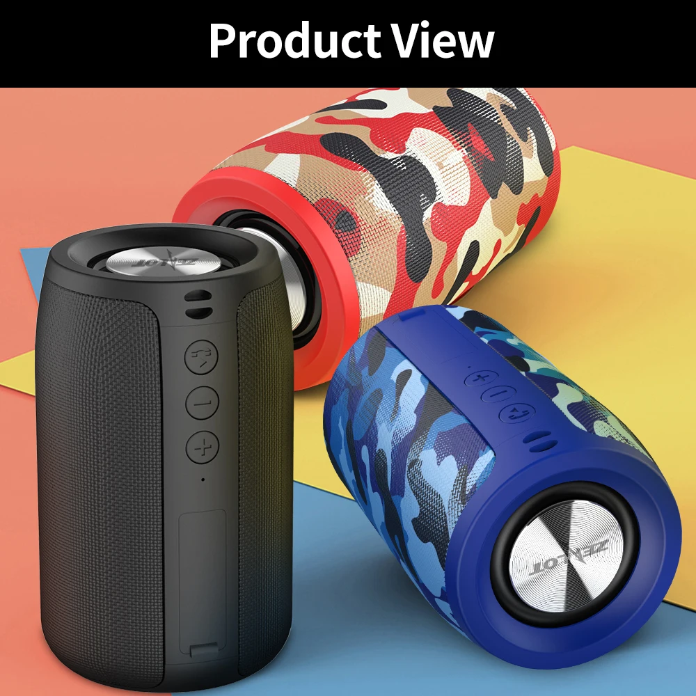 

2021 Fashion Wireless Bluetooth Speaker Mini Portable HIFI Subwoofer Speaker Fm Radio Column Support TF, TWS, USB Flash Drive