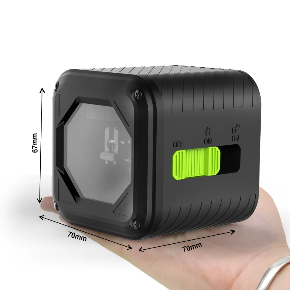 Clubiona 2 линии Портативный лазерный нивелир самовыравнивания зеленый луч