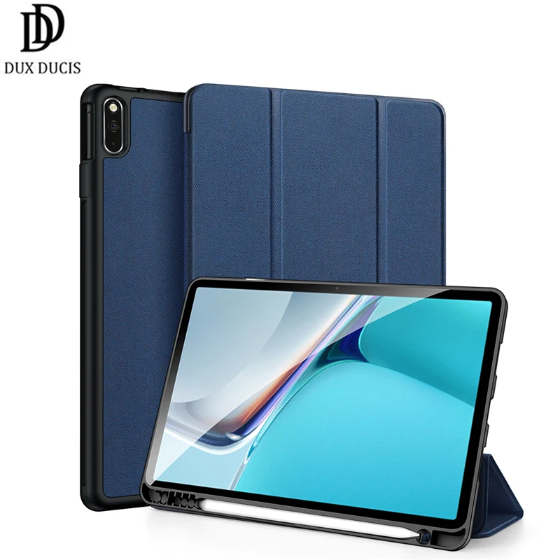 

Чехол для Huawei MatePad 11 Dux Ducis Trifold умный откидной кожаный чехол для планшета с держателем для карандашей для Mate Pad 11 2021