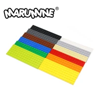 marumine 3027 6x16 plate building block baseplate 10pcs bluk moc classic create bricks parts construction educational kids toy