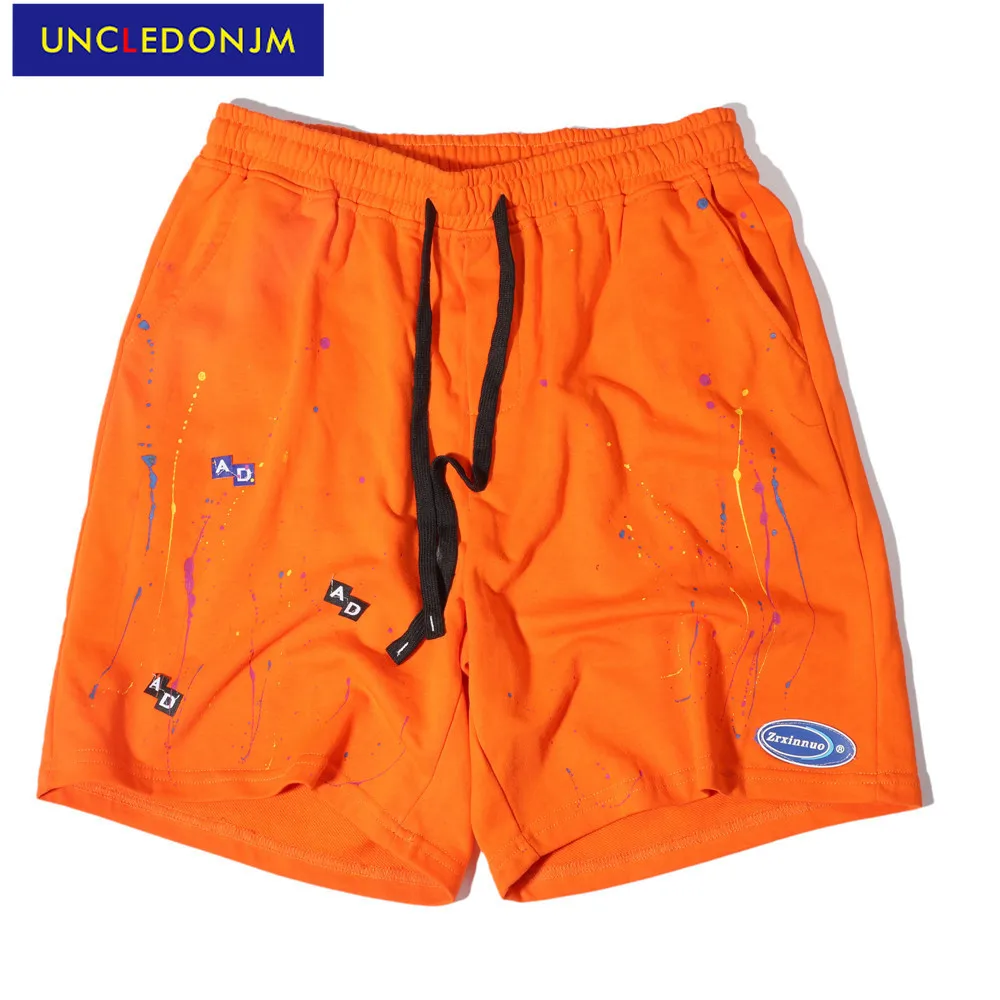 

Мужские шорты UNCLEDONJM с рисунком, уличная одежда, корейская мода, короткие брюки, мужские пляжные шорты, дизайнерские шорты 2106