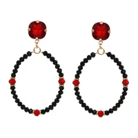 bohemian big earrings for women long pendant crystal earring wedding party jewelry earrings female gifts wholesale oorbellen