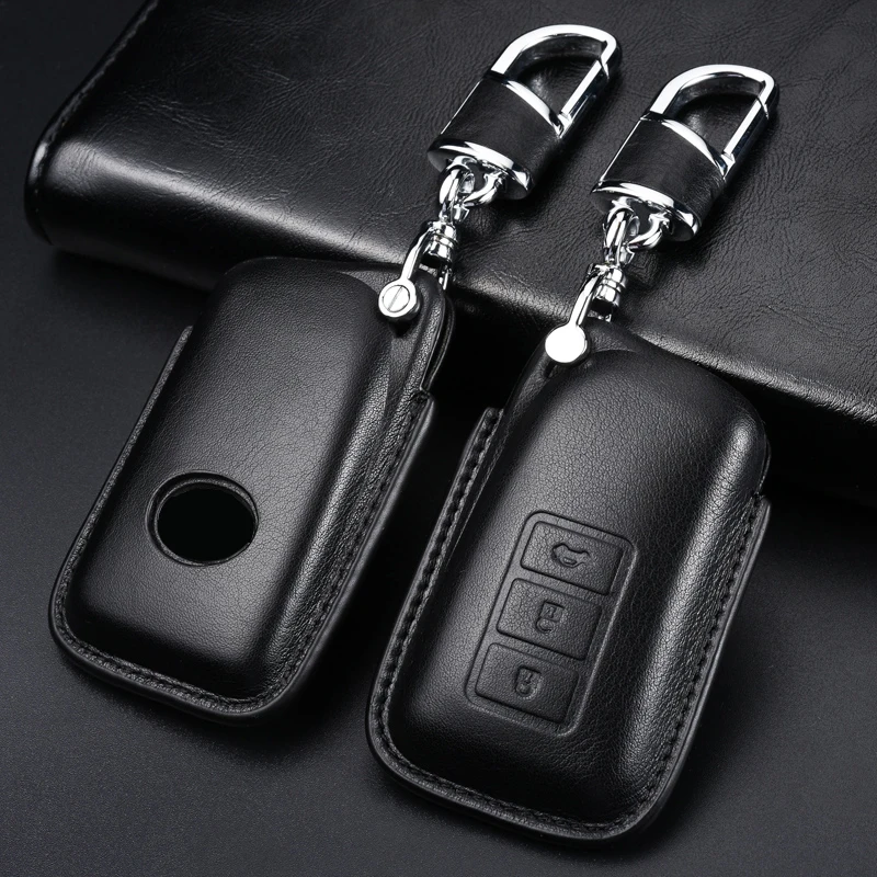 

Handmade Genuine Leather Quality Car Key Fob Case Cover Bag Protector Suitable For LEXUS Key Fob Cover Case ES RX NX GS IS LX RC