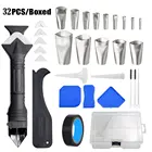 Набор инструментов для швабры 32 шт.компл. 3 в 1, силиконовый герметик, инструмент для финишной обработки, скребок для удаления кожуры, шпатель, скребок