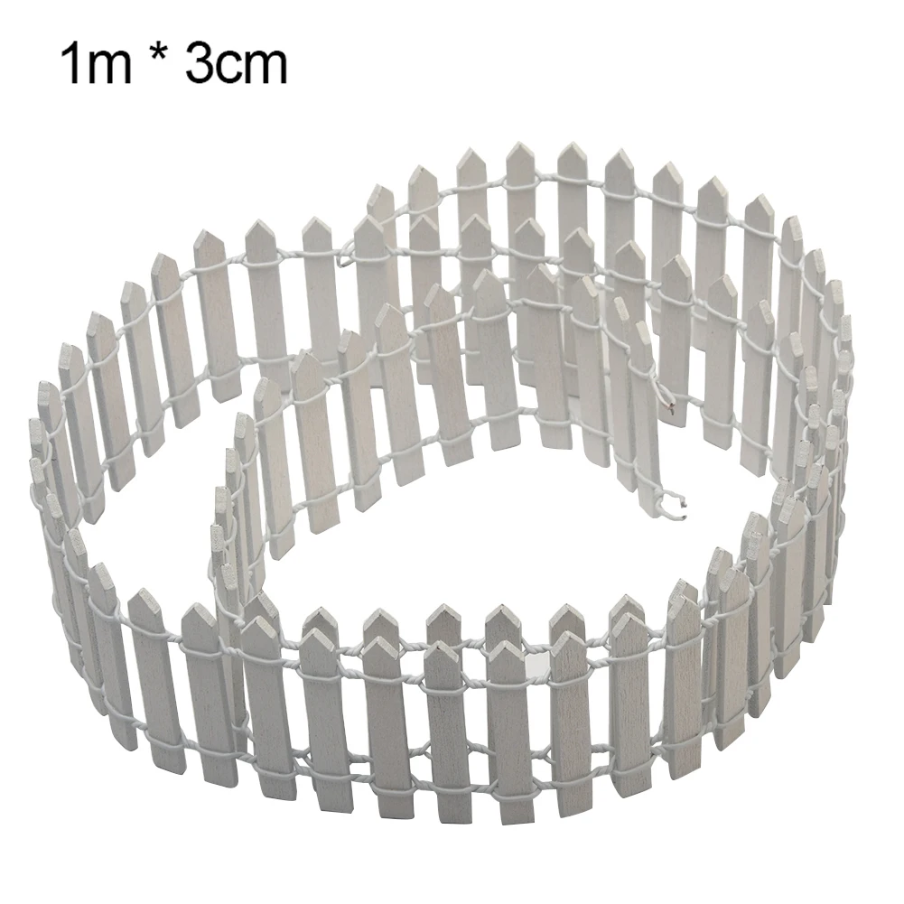 Новинка 100*5 см Сделай Сам миниатюрный маленький забор деревянное ремесло