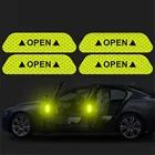 Автомобильные светоотражающие полосы Предупреждение ющие наклейки для Honda Civic 4D 10th Gen 8 Accord 7 Jazz Dio CRV 3 Pilot Odyssey, наклейки на двери автомобиля