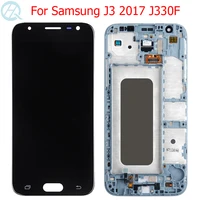 original amoled lcd for samsung galaxy j3 2017 display with frame 5 0 sm j330f j330fn lcd touch screen display glass assembly