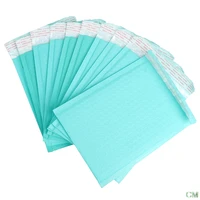 10pcs 180x230mm usable space teal poly bubble mailer envelopes padded mailing bag self sealing packing bags