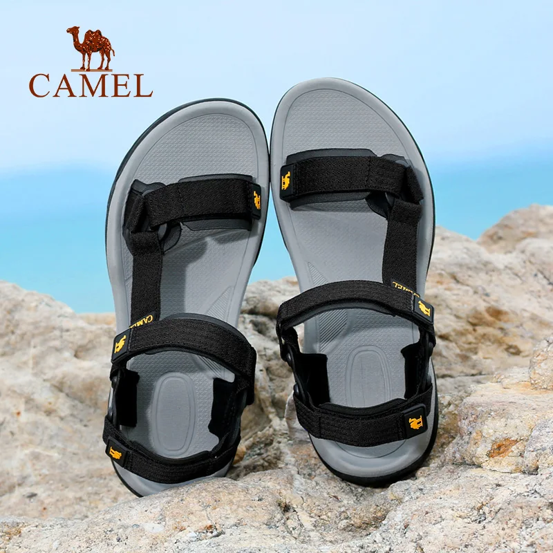 GOLDEN CAMEL Men Shoes Casual Outdoor Sports Summer Sandals Comfortable Fashion Non-slip Hiking Beach Shoes for Men Large Size