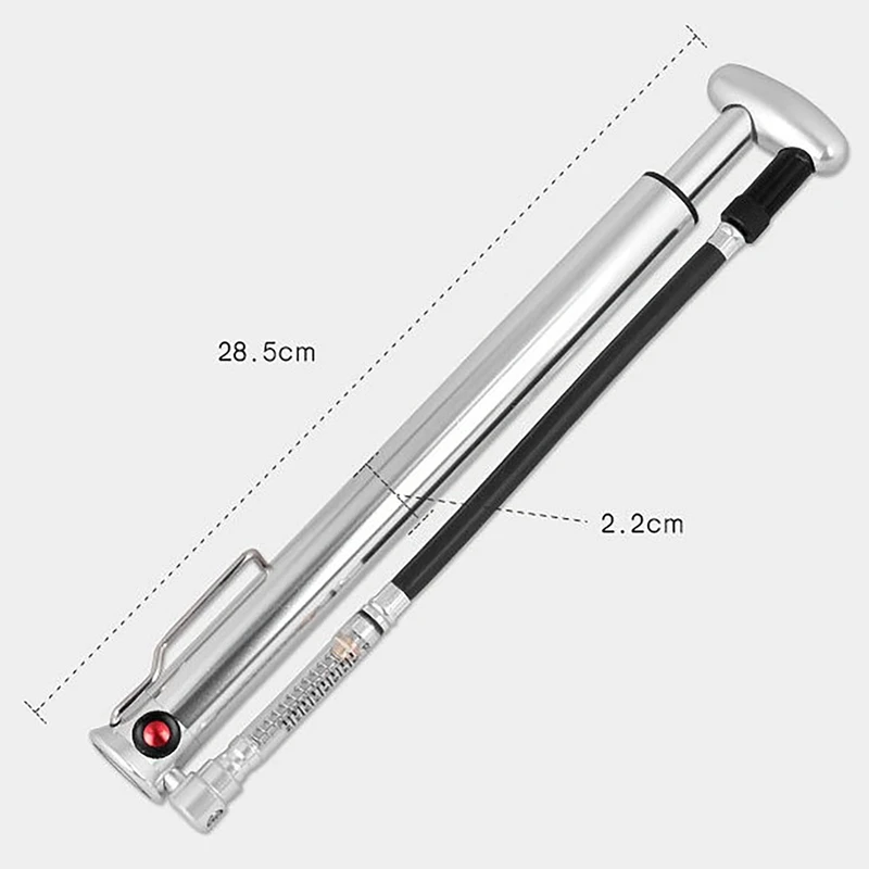 Bike Pump 160PSI Cycling Tire Ball Floor Inflator CNC Alloy Barrel With Bleeder Pedal Hose Presta Schrader Valve | Спорт и