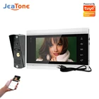 Видеодомофон Jeatone, система домашней безопасности со встроенным питанием, Wi-Fi, дверной звонок