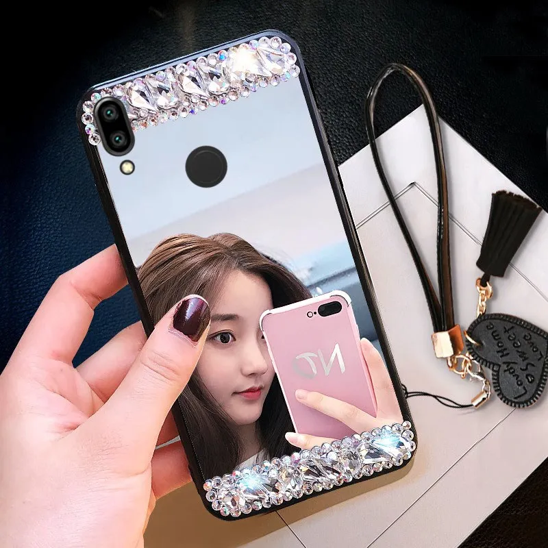 Шикарные зеркальные Чехлы для макияжа Huawei Mate 20 30 Pro lite Nova 3i 4E 5 5i V30 5T 2S P Smart Plus Z Y6 Y7 Y9