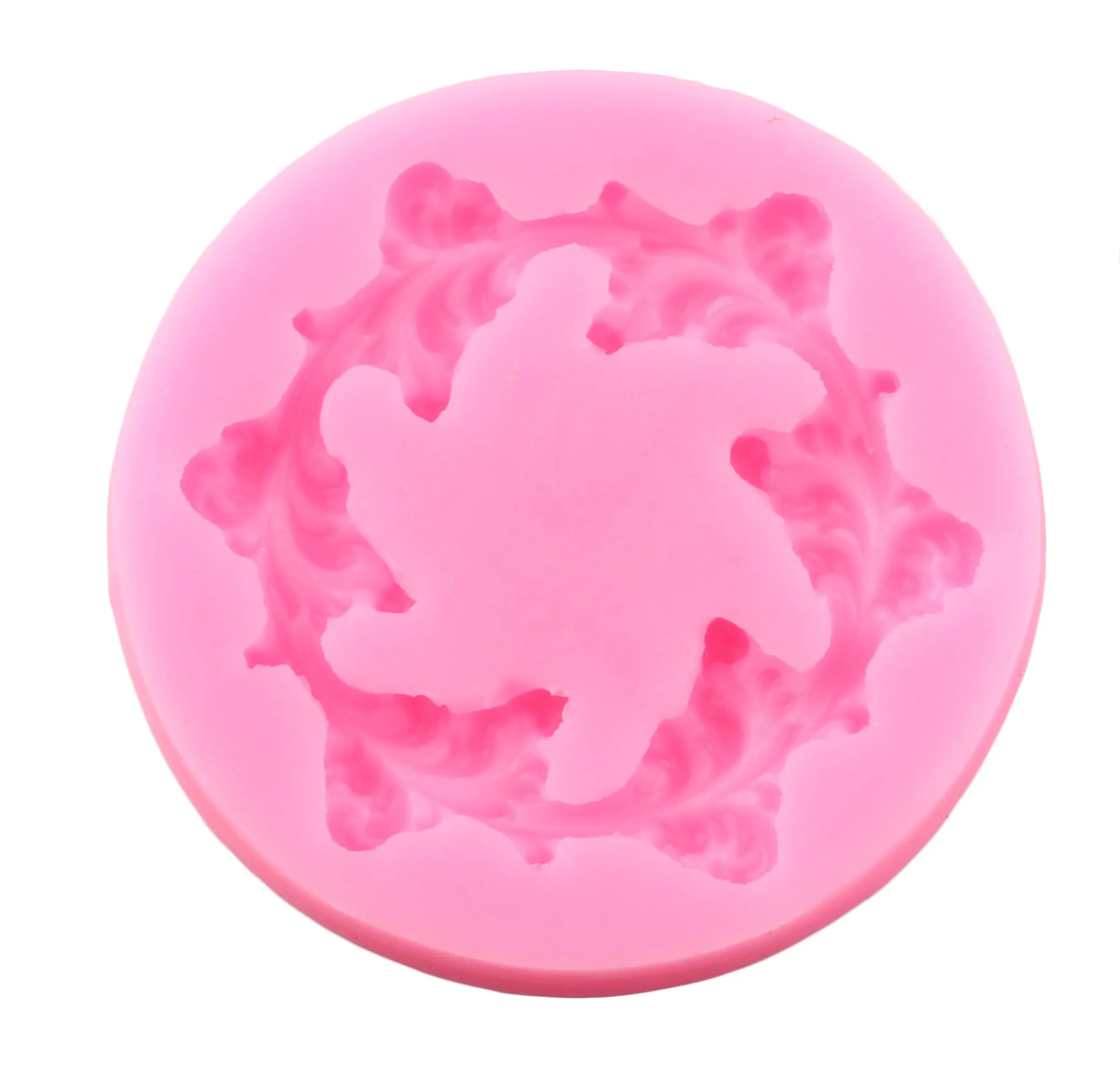 3D венок из цветов силиконовые формы прокрутки рельеф инструменты для украшения