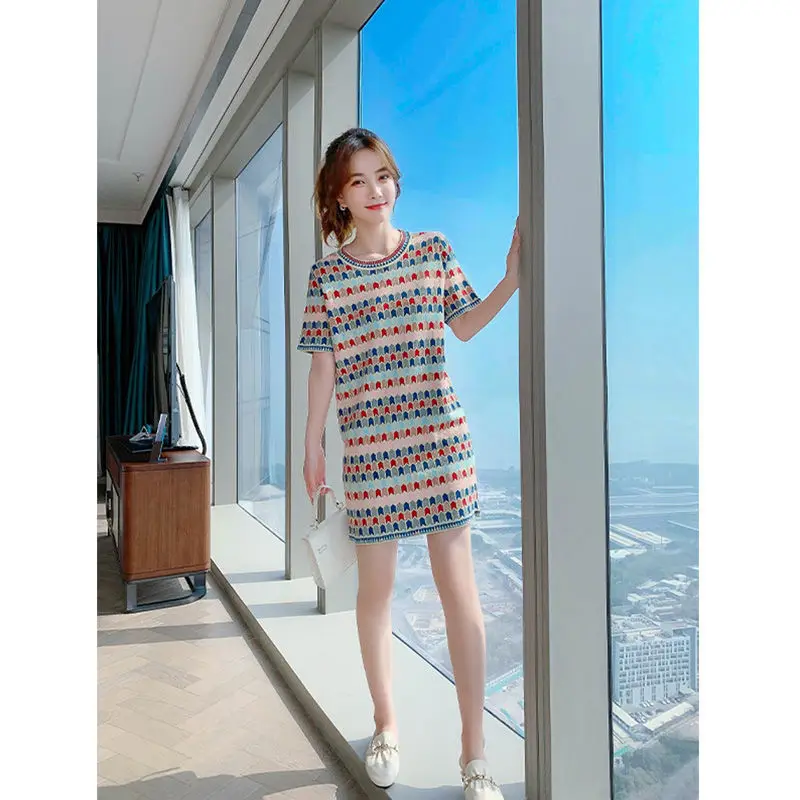

Floral Elegant Dress Women 's Summer 2021 New Design Sense Niche French Style Dress Summer Straight Skirt robe