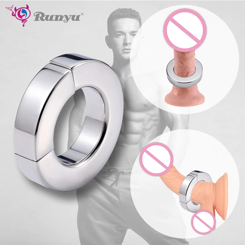 

New 5 Size Stainless Steel Penis Ring Ball Stretcher Delay Lasting Metal Cock Ring Scrotum Restraint Testicular Sex Toys for Men