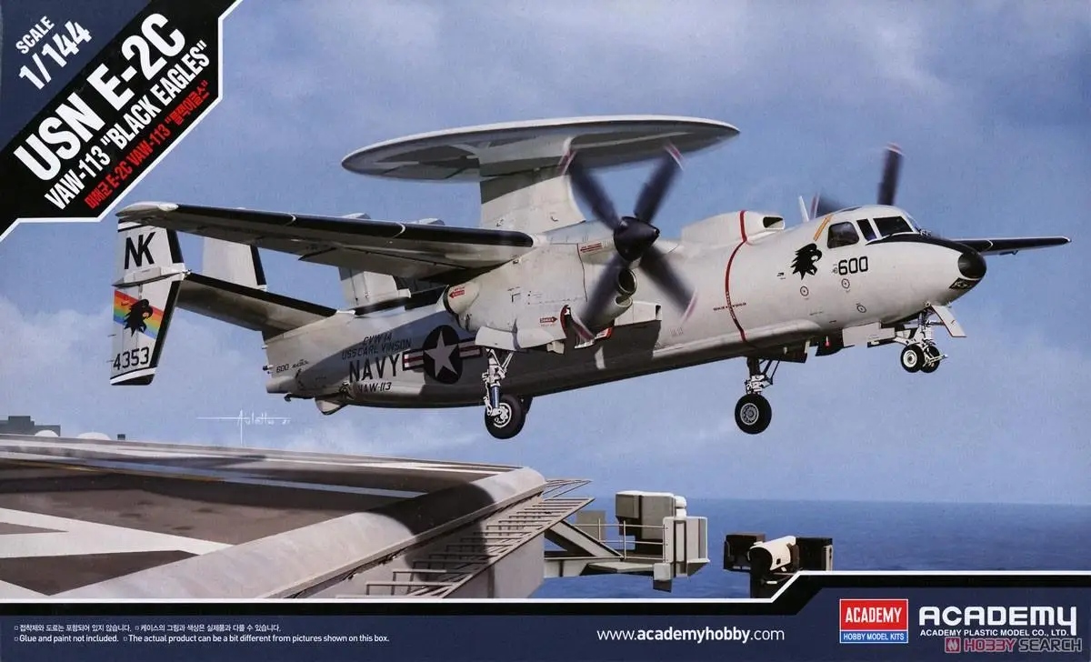

ACADEMY 12623 1/144 E-2C Hawkeye VAW-113 "Black Eagles" model kit