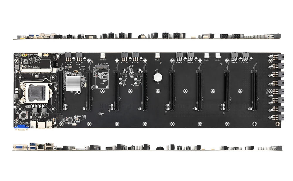 Материнская плата для майнинга эфириум Биткоин без запасов и т. д. B75 8 GPU