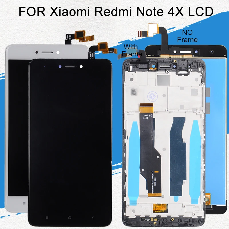 Dinamico Snapdragon 625 для Xiaomi Redmi Note 4X lcd кодирующий преобразователь сенсорного экрана в сборе Global Note 4 дисплей с рамкой
