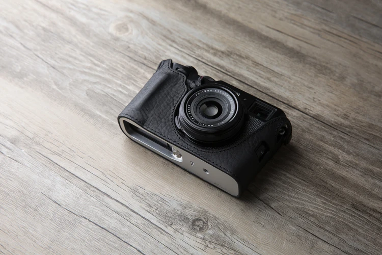 Бренд AYdgcam ручной работы из натуральной кожи чехол для камеры Fujifilm X100F X100-F сумка для камеры половина крышки винтажный Чехол