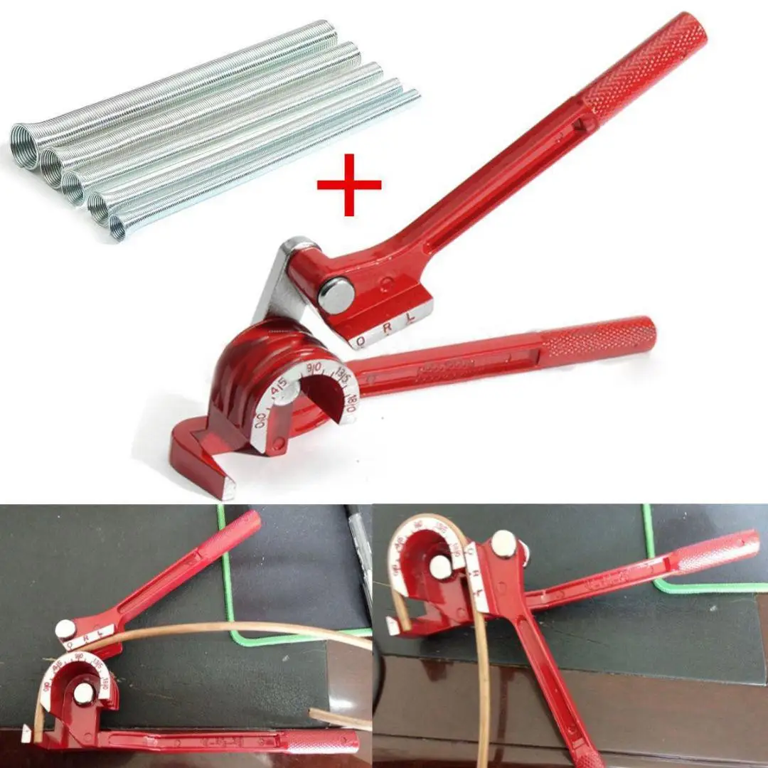 

Heavy Duty Aluminum Alloy Tube Bender Spring Bending Tubes Hand Tool Kit 26*6cm
